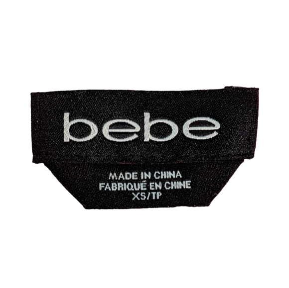 Bebe fringe jersey dress party going out Moroccan print XS - Picture 4 of 13